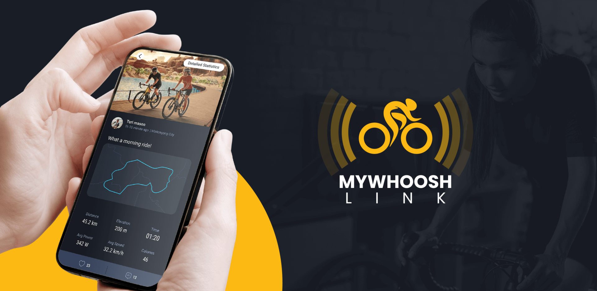 You’re in complete control with the MyWhoosh Link App